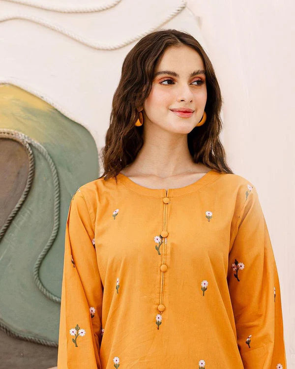 2 PCS LAWN - Hazel Yellow