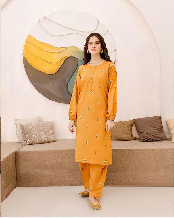 2 PCS LAWN - Hazel Yellow