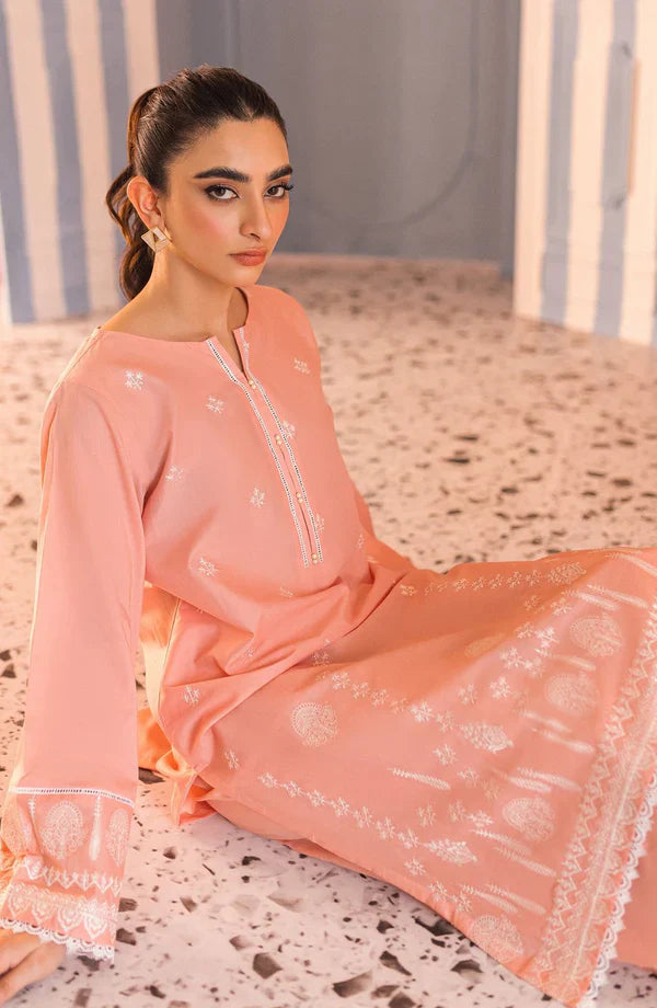 2 PCS Embroided Lawn