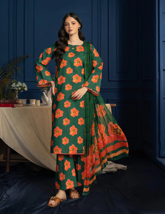 3 pcs lawn printed