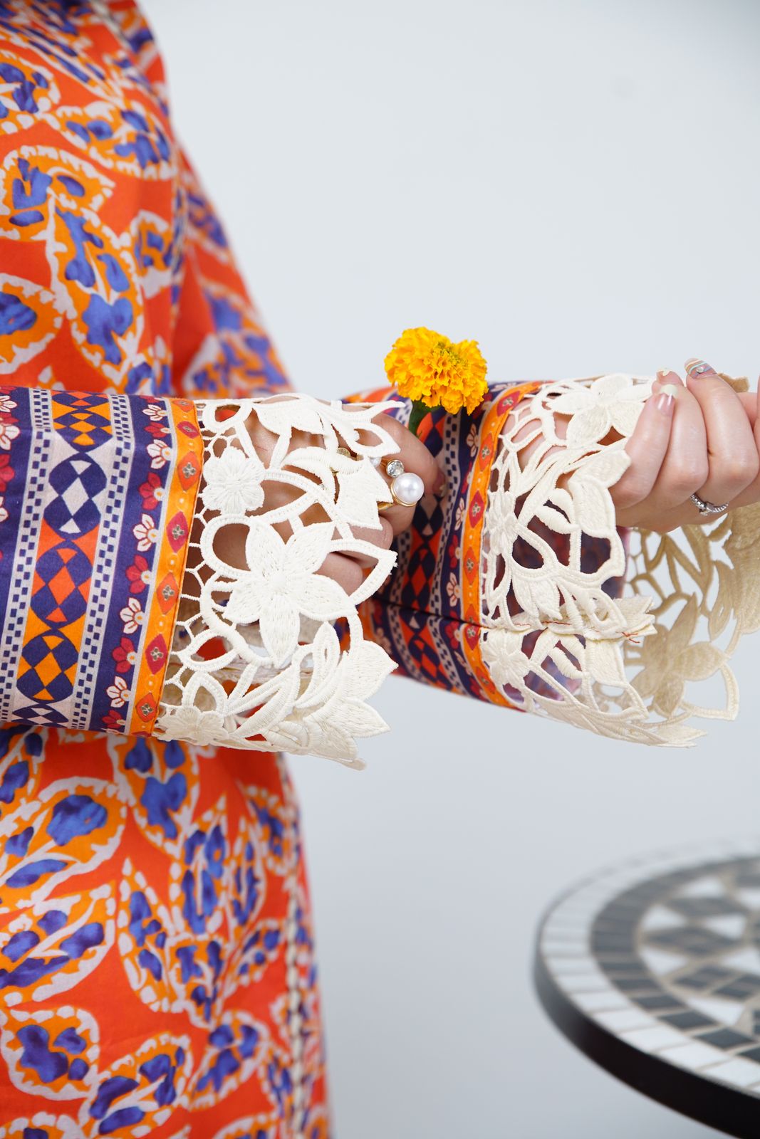 3 pcs printed lawn