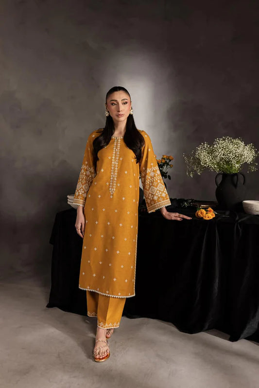 2 PCS LAWN |MUSTARD