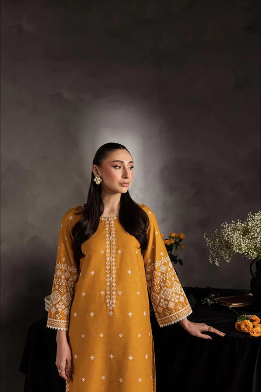 2 PCS LAWN |MUSTARD